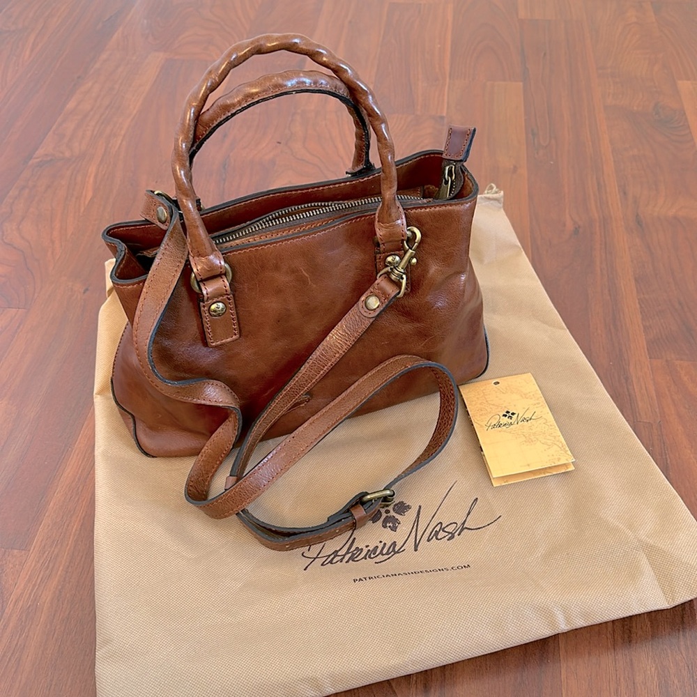 Patrician Nash top handle shoulder bag, brown